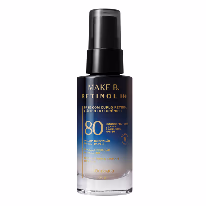 Imagem do produto o Boticário Make B. Retinol H+ FPS 80 Cor 10 - Base Líquida 26g