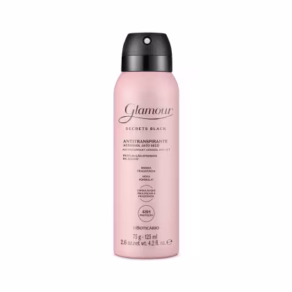 Imagem do produto o Boticário Glamour Secrets Black - Desodorante Antitranspirante Aerossol 75g