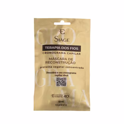 Imagem do produto Eudora Siàge Terapia dos Fios Cronograma Capilar Reconstrução Sachê - Máscara Capilar 60ml