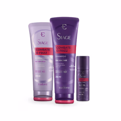 Imagem do produto Combo Siàge Combate o Frizz: Shampoo 250ml + Condicionador 200ml + Magic Spray Capilar 30g