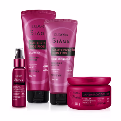 Imagem do produto Kit Eudora Siàge Cauterização dos Fios (4 Produtos)