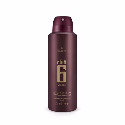 Imagem do produto Desodorante Antitranspirante Aerossol Club 6 Voyage 125ml/75g