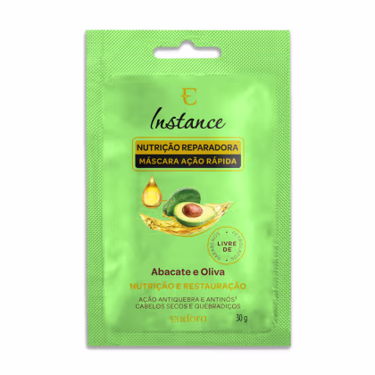 Imagem do produto Eudora Instance Abacate e Oliva Sachê - Máscara Capilar 30g