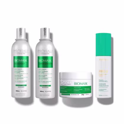 Imagem do produto Kit Biomask Prohall: Ultra Hidratação Brilho e Reparação Máxima