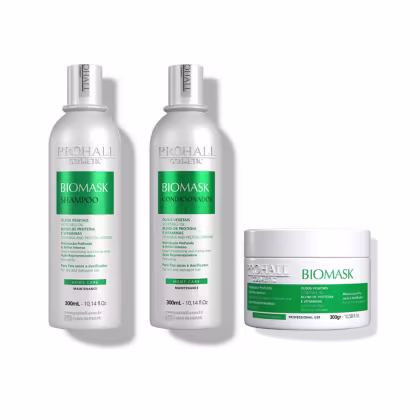 Imagem do produto Kit Biomask Prohall: Ultra Hidratação Brilho e Maciez