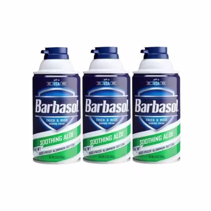 Imagem do produto Kit Espuma de Barbear Barbasol Aloe - 283g (com 3 unidades)