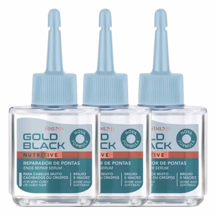 Imagem do produto Kit Amend Gold Black Nutritive Reparadores (3 Unidades)