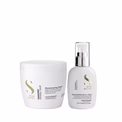 Imagem do produto Kit Alfaparf Semi Di Lino Diamond - Máscara 500ml + Fluído 125ml