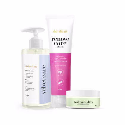 Imagem do produto Skintimy Kit Velvet Care + Balm Calm + Renove Care | Higiene, Hidratação e Alívio Íntimo