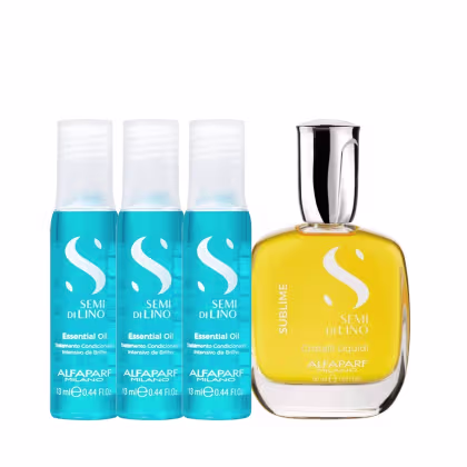 Imagem do produto Kit Alfaparf Semi Di Lino Diamond - Cristalli 50ml + 3x Ampola 13ml