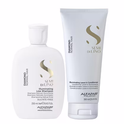 Imagem do produto Kit Alfaparf Semi Di Lino Diamond - Shampoo 250ml + Leave in 200ml