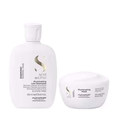 Imagem do produto Kit Alfaparf Semi Di Lino Diamond - Shampoo 250ml + Máscara 200ml