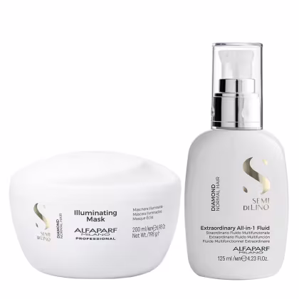 Imagem do produto Kit Alfaparf Semi Di Lino Diamond - Máscara 200ml + Fluído 125ml