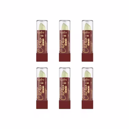 Imagem do produto Laby Manteiga de Cacau FPS8 Luxo 3,3g Kit c/ 6