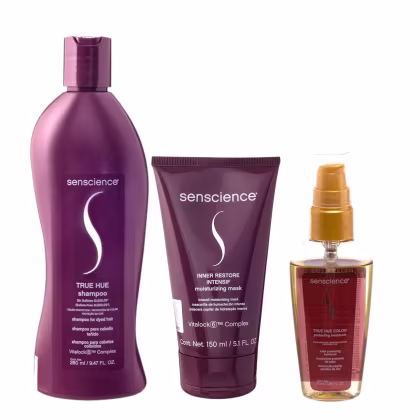 Imagem do produto Kit Senscience True Hue Shampoo 280ml + Inner Restore Intensif 150ml + Óleo 55ml