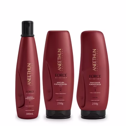 Imagem do produto Kit Aneethun Force System Shampoo 300ml + Máscara 250g + Finalizador 250g