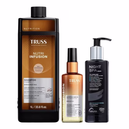 Imagem do produto Kit Truss Nutri Infusion - Shampoo 1L + Óleo 60ml + Night Spa 250ml