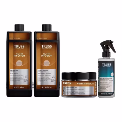 Imagem do produto Kit Truss Nutri Infusion - Shampoo 1L + Condicionador 1L + Máscara 180g + Uso Obrigatório Spray 260ml
