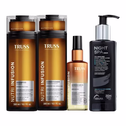 Imagem do produto Kit Truss Nutri Infusion - Shampoo 300ml + Condicionador 300ml + Óleo 60ml + Night Spa 250ml