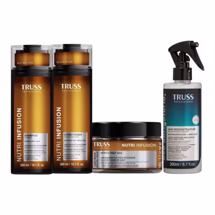 Imagem do produto Kit Truss Nutri Infusion - Shampoo 300ml + Condicionador 300ml + Máscara 180g + Uso Obrigatório Spray 260ml