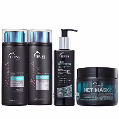 Imagem do produto Kit Truss Miracle Shampoo + Condicionador + Hair Protector + Net Mask