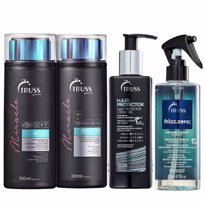 Imagem do produto Kit Truss Miracle Shampoo e Condicionador + Hair Protector + Frizz Zero
