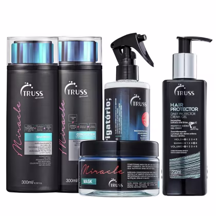 Imagem do produto Kit Truss Miracle Shampoo + Condicionador + Máscara + Uso Obrigatório + Hair Protector
