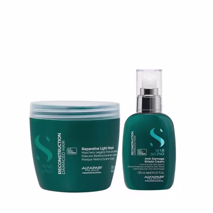 Imagem do produto Kit Alfaparf Semi Di Lino Reconstruction - Máscara Suave 500ml + Creme 125ml