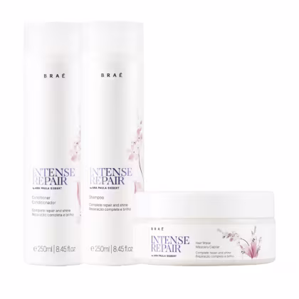 Imagem do produto Kit Braé Intense Repair By Ana Paula Siebert - Shampoo 250ml + Condicionador 250ml + Máscara 200g