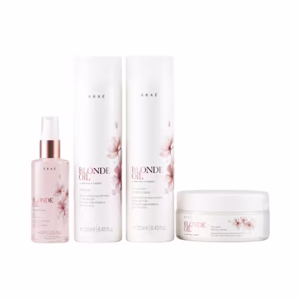 Imagem do produto Kit Braé Blonde Oil By Ana Paula Siebert - Shampoo 250ml + Condicionador 250ml + Máscara 200g + Óleo 60ml