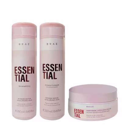 Imagem do produto Braé Essential Shampoo 250ml + Condicionador 250ml + Máscara 200g