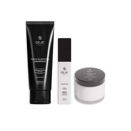 Imagem do produto Oeje Brazil Kit Essencial - Shampoo 250ml + Leave-in 120ml + Máscara 200g