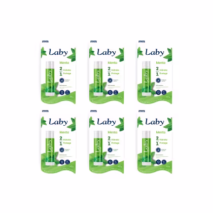 Imagem do produto Laby Protetor Hidratante Labial Menta FPS15 KIT C/ 6