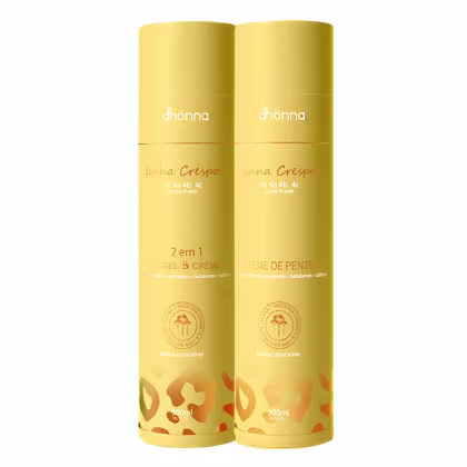 Imagem do produto Duo Creme e Gel Creme Crespos - Dhonna | Nutrição e Brilho Intenso Para Crespos