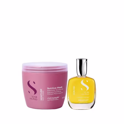 Imagem do produto Kit Alfaparf Semi Di Lino Moisture - Máscara 500ml + Cristalli 50ml