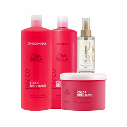 Imagem do produto Kit Wella Professionals Invigo Color Brilliance Quarteto Salon Shine Light (4 Produtos)