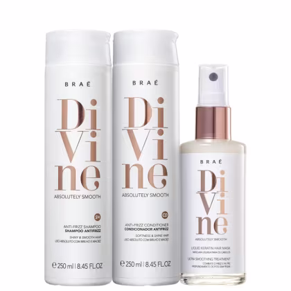 Imagem do produto Kit Braé Divine - Shampoo 250ml + Condicionador 250ml + Máscara Líquida 60ml