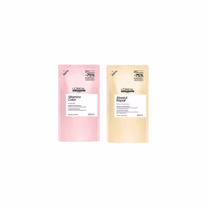 Imagem do produto Kit Refil Shampool Vitamino Color 240ml + Refil Shampoo Absolut Repair Gold 240ml