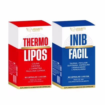 Imagem do produto Kit Emagrecedor Termogênico ThermoLipos + Inibidor de Apetite Inibfácil - Avanti Supplements