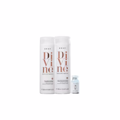 Imagem do produto Kit Shampoo, Condicionador 250ml e Ampola Divine - Braé