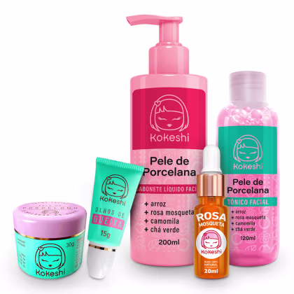 Imagem do produto Kit Clássicos Kokeshi Pele de Porcelana Hidratação Completa