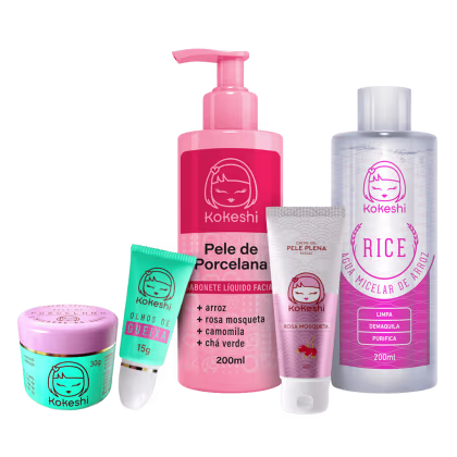 Imagem do produto Kit Cuidados Essenciais Kokeshi Limpeza Hidratação