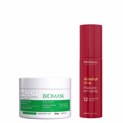 Imagem do produto Kit Prohall Tratamento Capilar Biomask + Absolut One Máscara