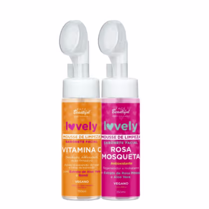 Imagem do produto Duo 2x Sabonete Facial Mousse Espuma de Limpeza Ácido Hialurônico 150ml – Face beautiful | Limpeza Profunda, Hidratação,