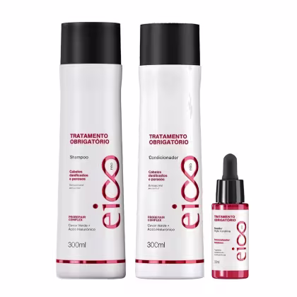 Imagem do produto Kit Eico Pro Tratamento Obrigatório - Shampoo 300ml + Condicionador 300ml + Booster 30ml