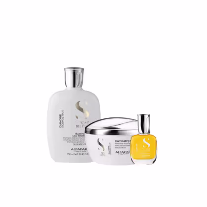Imagem do produto Kit Diamond Shampoo, máscara e Cristalli Liquid - Alfaparf