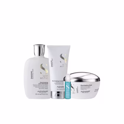 Imagem do produto Kit Diamond Shampoo, Condicionador, Máscara e Ampola - Alfaparf