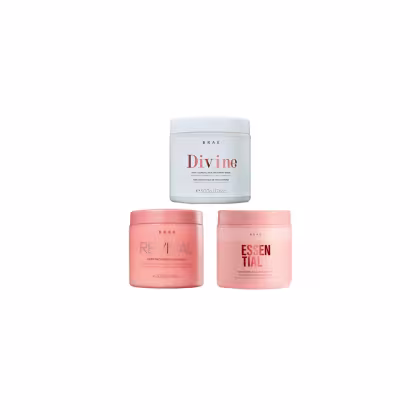 Imagem do produto Kit Máscara Revival, Essential e Divine 500ml - Braé