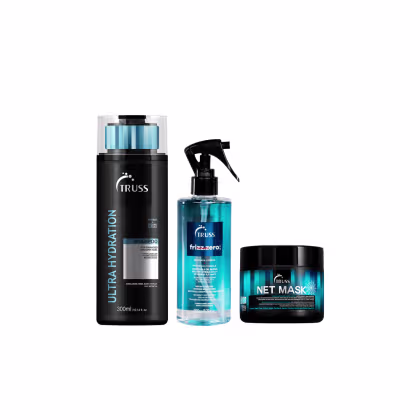 Imagem do produto Kit Ultra Hydration Shampoo + Máscara Frizz Zero e Máscara Net Mask - Truss