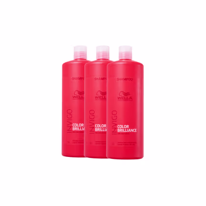 Imagem do produto Kit 3 Color Brilliance Shampoo 1L - Wella